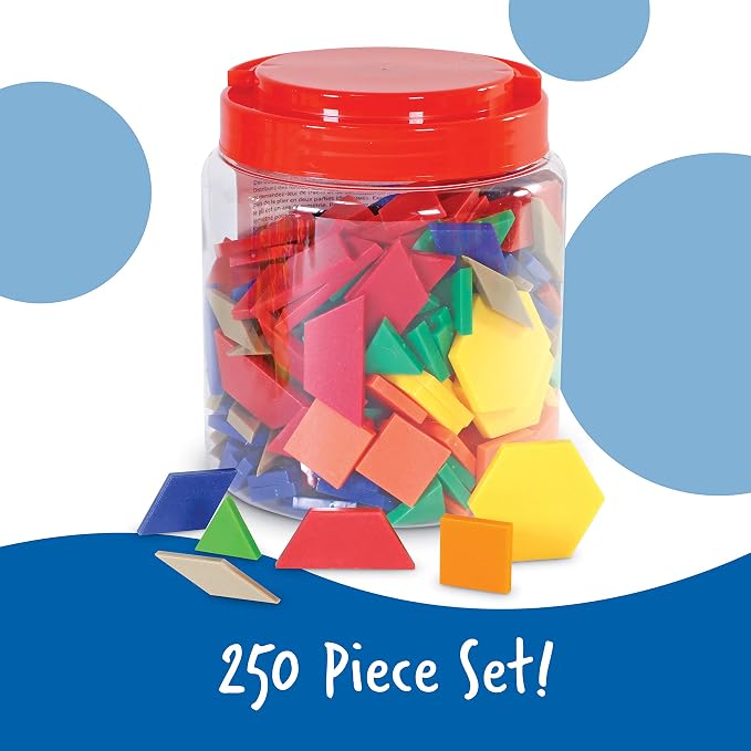 Learning Resources Plastic Pattern Blocks - Image 3