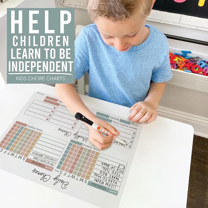 Magnetic Chore Chart for Kids Multiple Kids, Chore Board Adults and Teens - Image 3