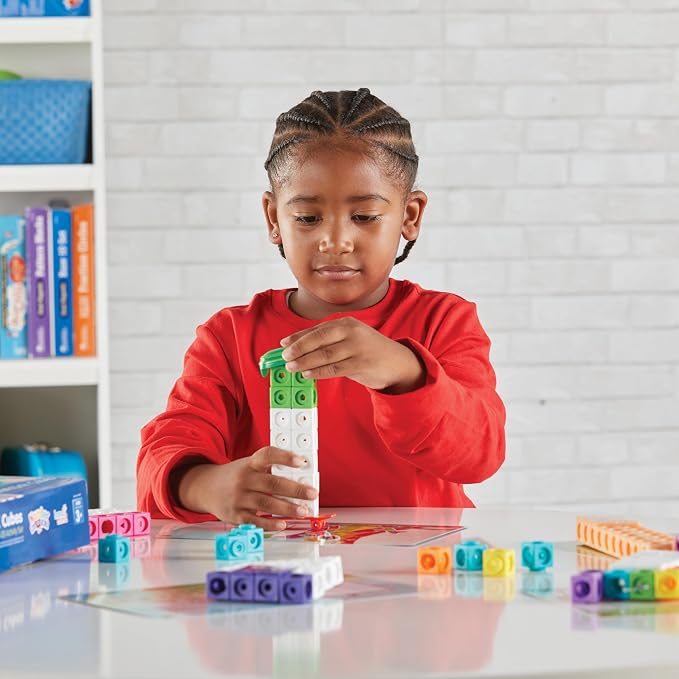 hand2mind MathLink Cubes Numberblocks 11-20 Activity Set, Ages 3+ - Image 5
