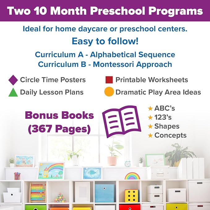 The Ultimate Preschool Curriculum Kit - Printable Workbooks, Lesson Plans and Learning Activities for Preschoolers, Pre K Kids and Toddlers (Ages 3 - 5) - Image 5
