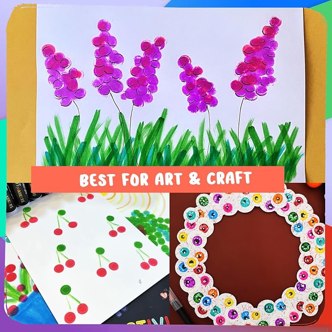 Chalkola 16 Washable Dot Markers for Toddlers 1-3 - Kids Paint Dot Art Set - Image 5