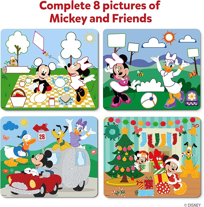 Skillmatics Dot It Sticker Art - Disney Mickey & Friends, Mess-Free Fun for Kids, 500+ Stickers, Craft Kits, DIY Scrapbooking Activity, Travel Toys, Gifts for Boys & Girls Ages 3, 4, 5, 6, 7