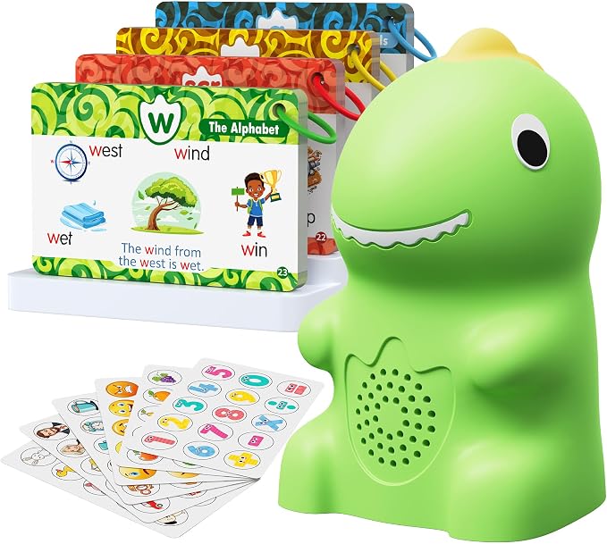 TEKFUN Dinosaur Talking Pen, 73 Phonics Cards, 6 Stickers for Toddlers by TEKFUN