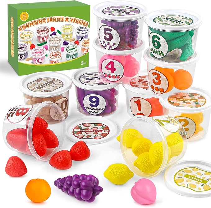 Joyreal Wooden Color Shape Sorting Toys for Toddlers, Montessori Fine Motor Skill Toy Matching Games, Preschool Learning Educational Toys Gifts for Boys and Girls (Kids Edition) by Joyreal