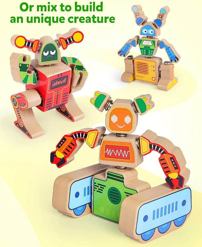 Coogam Fine Motor Building Robot Blocks for 3 4 5 Years Old Kids - Image 3
