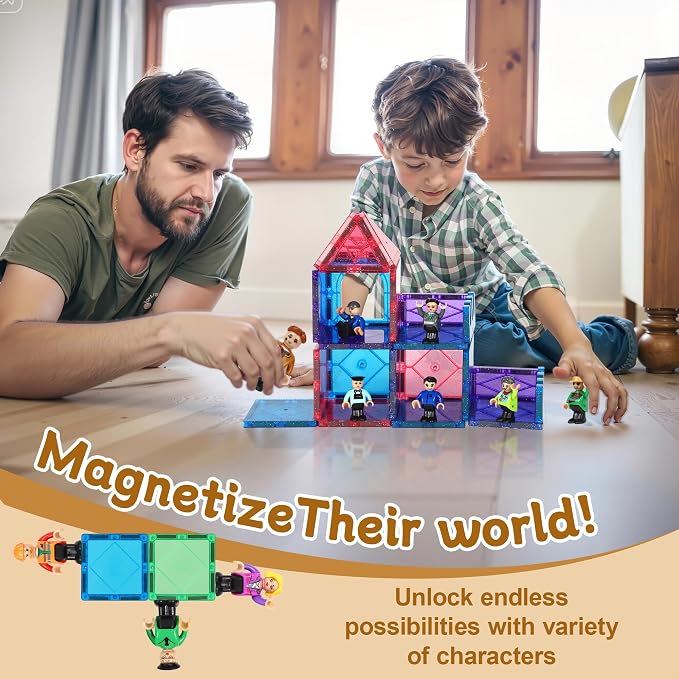 Mruikeny 15 Pieces Magnetic People Figures for Kids Ages 3 4 5 6 7+ Years - Image 6