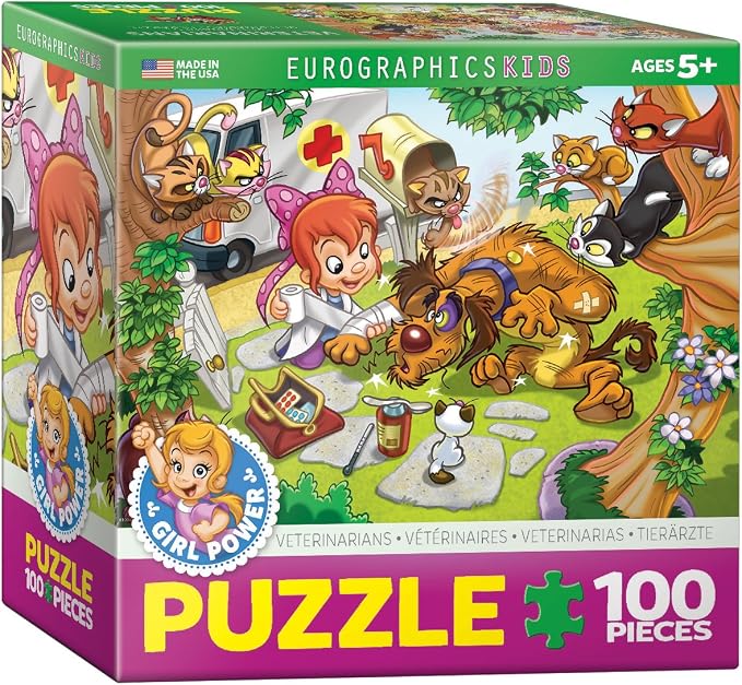 EuroGraphics Girl Power! Veterinarian Puzzle (100-Piece) by EuroGraphics