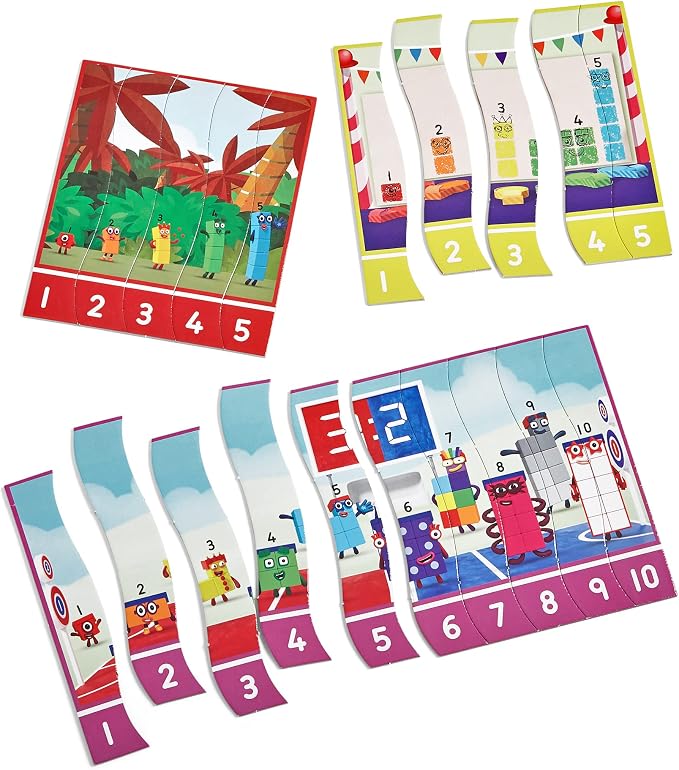 hand2mind Numberblocks Sequencing Puzzle Set, 50 Pieces, Ages 3+ - Image 9