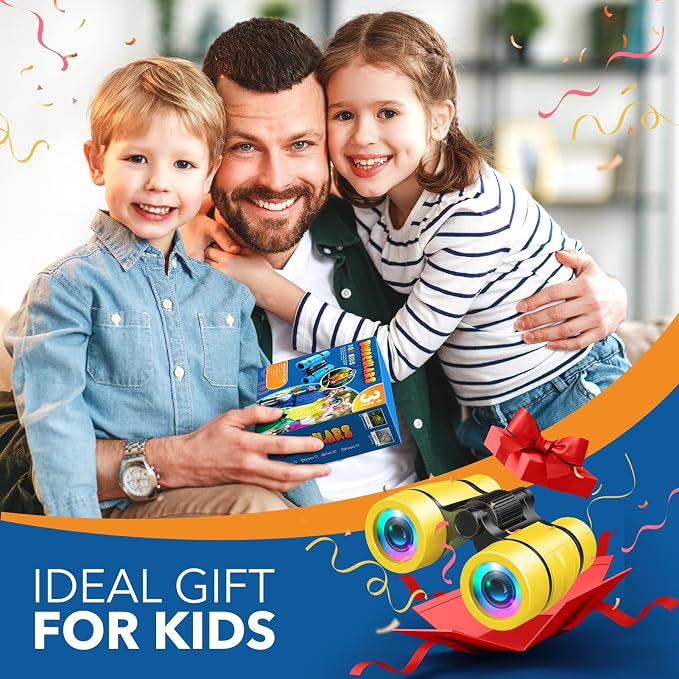 Toys for 3-7 Year Old Girl Boy: LET'S GO! Bird Watching Binoculars for Kids Ages 3 4 5 6 7 Year Old Girls Boys Outside Learning Toy for Kid Christmas Preschool Gift Toddler Binoculars Toy Stuffers - Image 7