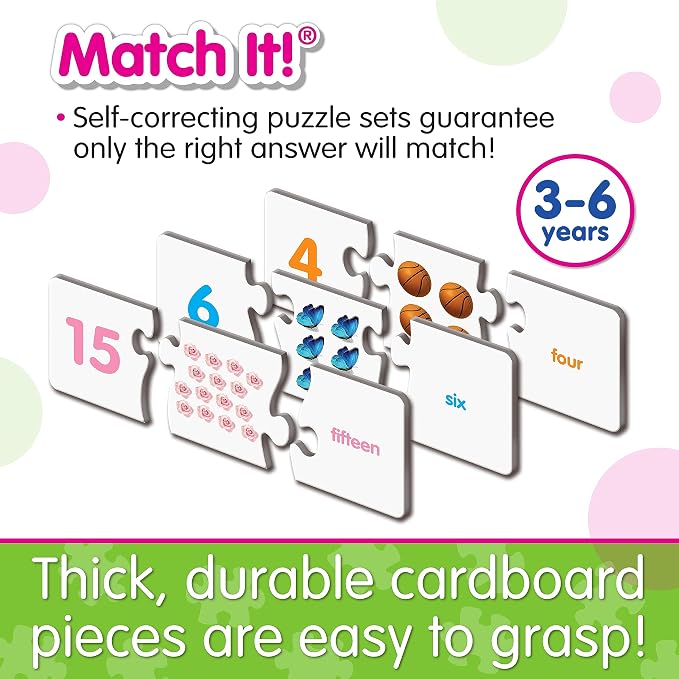 The Learning Journey: Match It! - Numbers - Self-Correcting Number & Counting Puzzles, Multicolor (116432) - Image 3