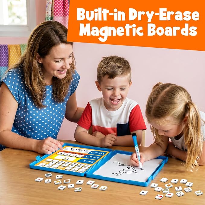 Aizweb CVC Word Games: Magnetic Letter Tiles for Phonics&Word Family,Age 5+ - Image 4