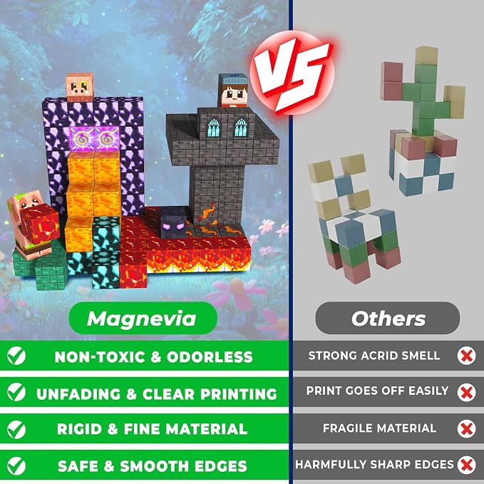 Light up Magnetic Blocks, 150PCS Magnetic Building Cube Game, Constructions Toys for Kids Age 3-4, 5 6 7 8 9 10, STEM Montessori Building Set for Kids, Building Stacking Toy Birthday for Toddlers - Image 4