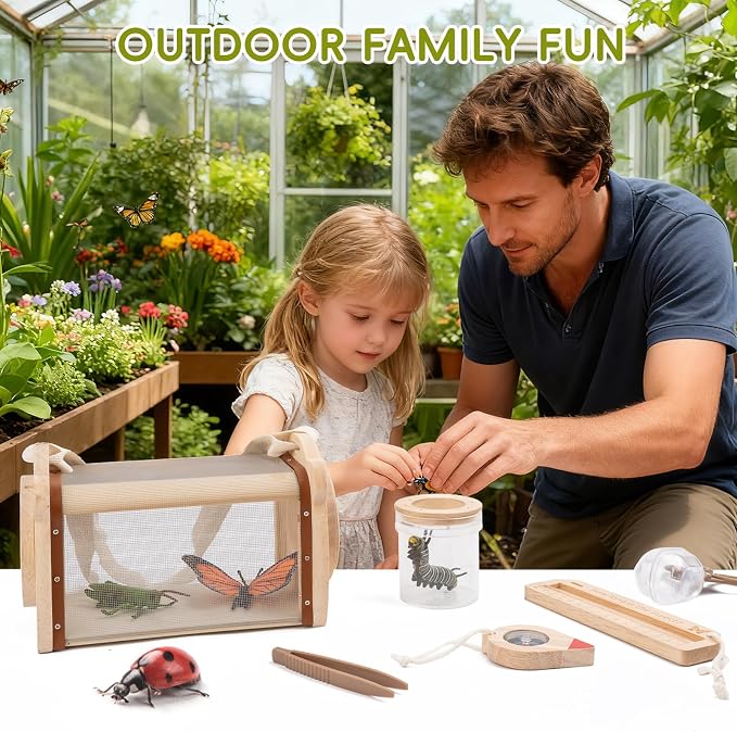 11Pcs Wooden Bug Catcher for Kids, Outdoor Toys for Kids Ages 4-8 - Image 6