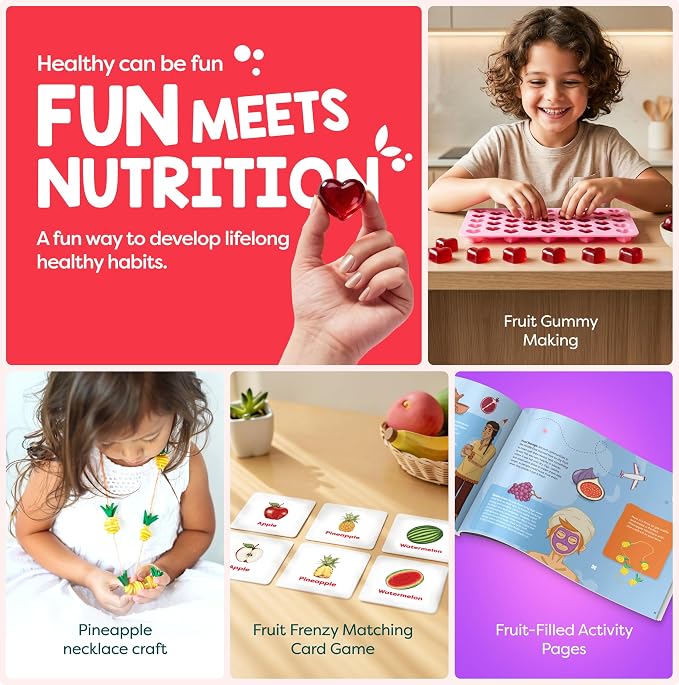 Baketivity Fantastic Fruit STEM Nutrition Kit Birthday Gift for Kids - Image 6