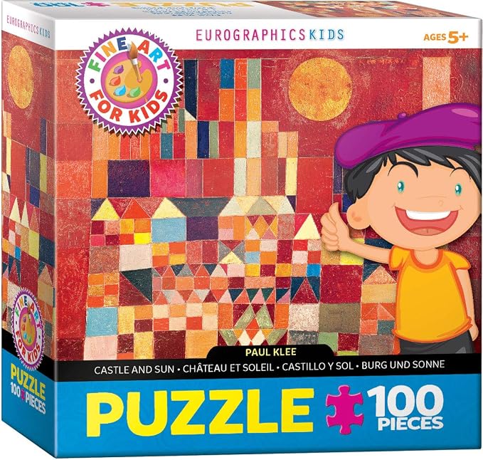EuroGraphics Castle and Sun by Paul Klee 100-Piece Puzzle, Multi by EuroGraphics