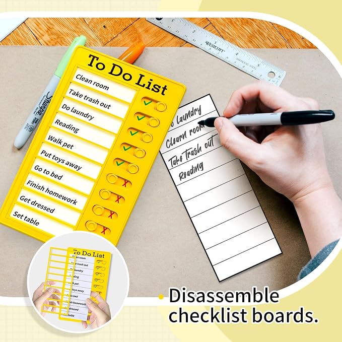 Chore Chart for Kids,To Do List, Daily Routine Chart, and Schedule Board-Checklist and Portable Memo for Efficient Task Management and Planning,Adhd Tools - Image 2