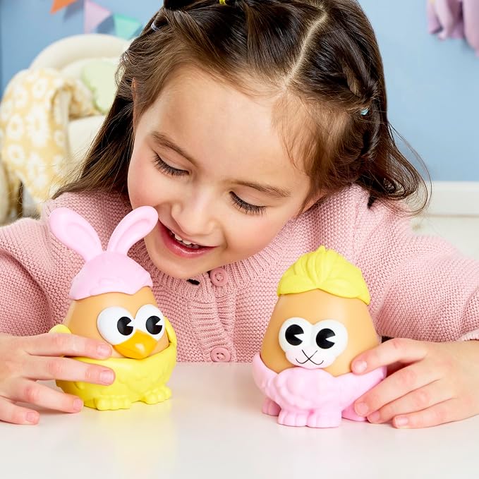 Potato Head Bunny & Chick Tots with 12 Mix and Match Pieces, Two 3-Inch Potato Bodies with 10 Accessories, Preschool Toys for Girls and Boys 2+ – Easter Basket Stuffers - Image 5