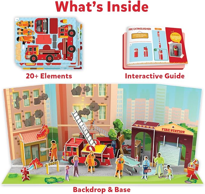Skillmatics My World – Firefighters to the Rescue! STEM Building Playset - Image 2