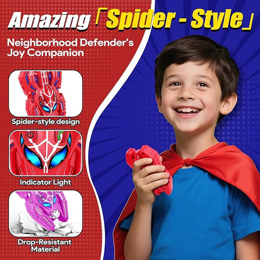 Vvinca Spider Walkie Talkies for Kids Toys Ages 3 4 5 6 7 8 9 10 Boys Girls 3 Pack Superhero Toys Lanyard Long Range Clear Sound Outdoor Game Camping Gear Spy Gadgets & Easter Christmas Birthday Gifts