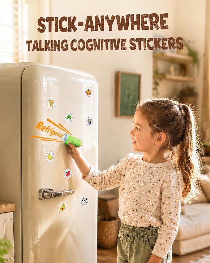 KOKODI Dinosaur Talking Pen with Phonics Cards, Autism Sensory Interactive Game for Kids Ages 3-8 Kindergarten Preschool Learning Activities, ABC 123 Learning Set for Toddler Educational Birthday Gift - Image 5