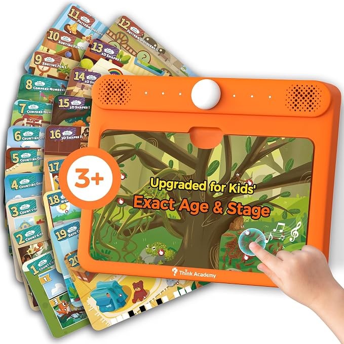 Think Academy Learning Pad for 3+, Age-Optimized Screen-Free Tablet by ThinkAcademy