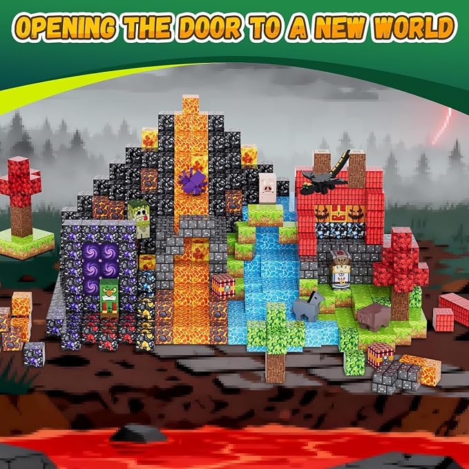 200PCS Magnetic Blocks, Magnetic Building Blocks, 0.78in Magnetic Building - Image 9