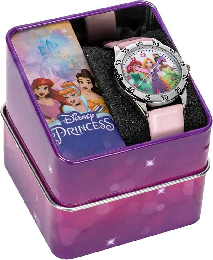 Disney Princess Time Teacher Watch for Kids – Easy Analog Time Learning, Colorful Princess Design, Adjustable Strap - Image 7