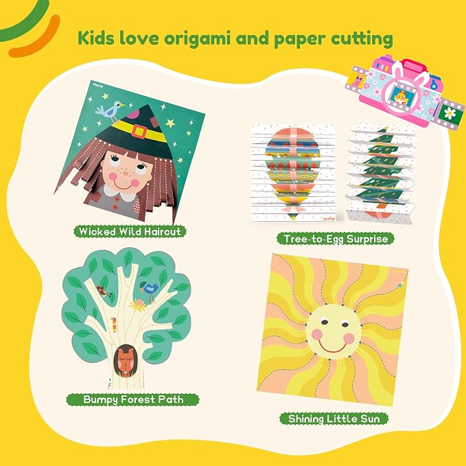 JoyCat Scissor Skills Activity Kit, Toddler Scissors Ages 3-5, Holiday - Image 6