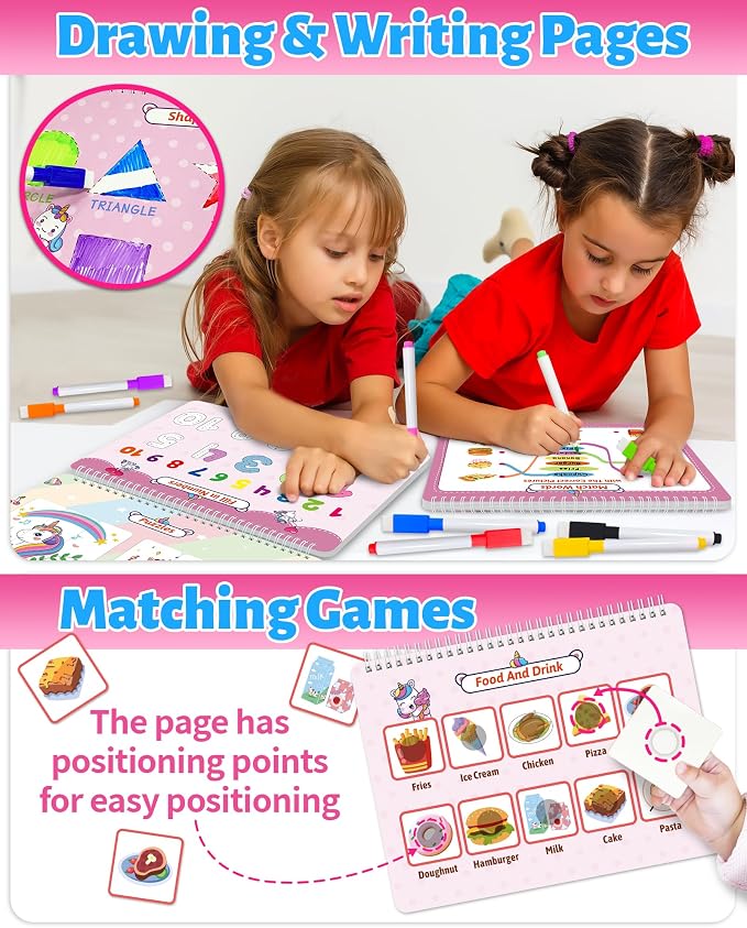 Benresive Busy Book for Toddlers 3-5, Preschool Learning Activities Book - Image 3