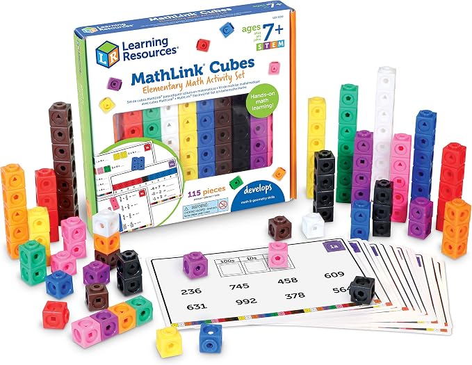 Learning Resources MathLink Cubes Elementary Math Activity Set - by LearningResources