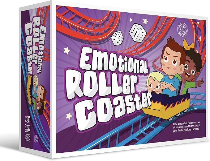 Emotional Rollercoaster | Anger Management Board Game For Kids & Families | Therapy Learning Resources | Anger Control Card Game | Emotion Board Games Games For Kids ages 4-8 -12 | Social Emotional by STORM