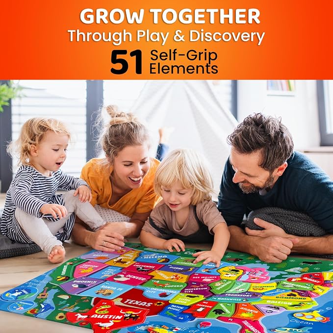 USA Felt Board for Kids 3-5 Years Old - Preschool Learning Activities - Image 3