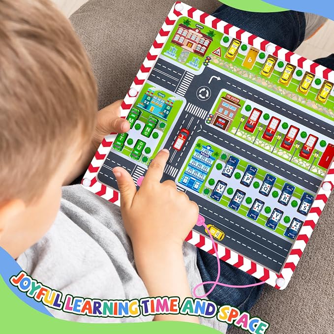 wakeInsa 2 in 1 Magnetic Color and Number Maze,Montessori Toy for 3-6 Years Old,Wooden Magnet Balls Puzzles,Toddler Busy Board Game,Preschool Learning Activities,Christmas & Birthday Gift for Kids - Image 6