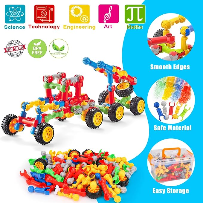 Kids STEM Building Toys for 3 4 5 6 7 8+ Year Old Boy Girl Birthday Gift - Image 3
