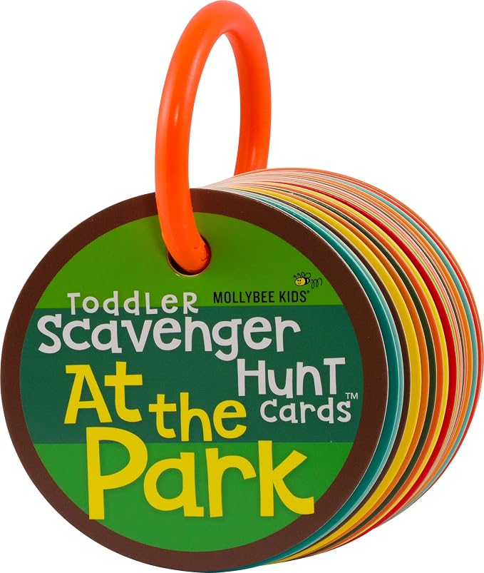 MOLLYBEE Kids Toddler Outdoor Scavenger Hunt Cards at The Park, Toddler Games, Gifts for Ages 2, 3, 4 by MollybeeKids