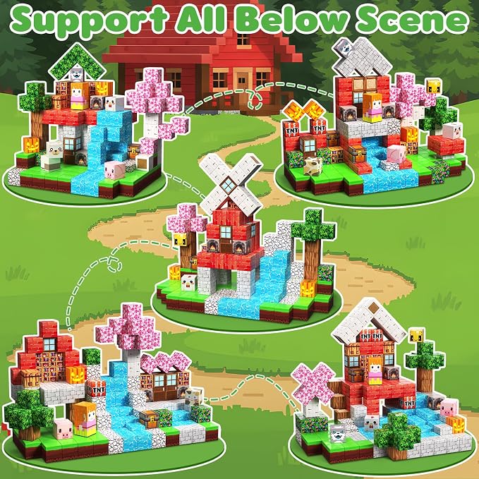 100PCS Magnetic Blocks, Building Cubes, Boys Kids Gifts Toys - Image 3