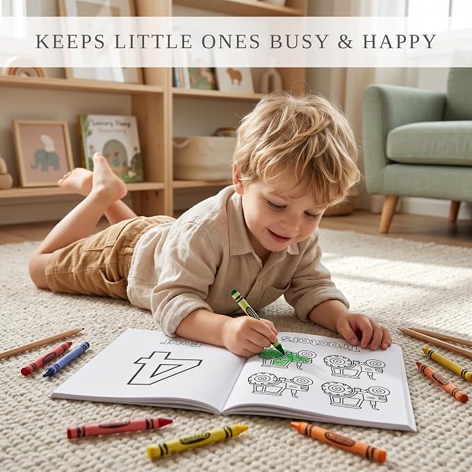 ZICOTO Fun Coloring Book for Kids - Set of 3 Cute Toddler Coloring Books - Image 4