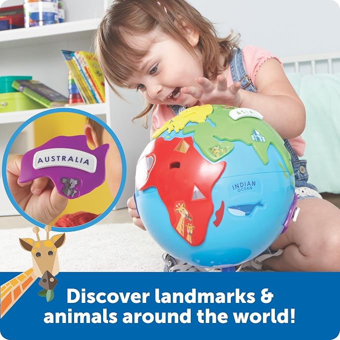 Learning Resources Puzzle Globe - Earth Montessori Toys, Preschool Classroom Must Haves, STEM World Puzzles, Educational Geography Games, Fine Motor Skills, Gifts for Boys and Girls - Image 5