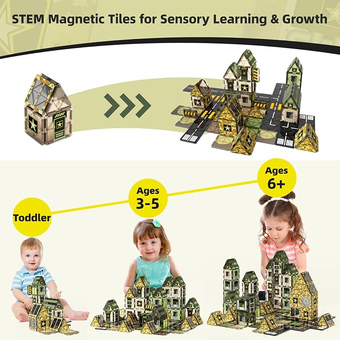GobiDex Magnetic Building Blocks Army Toys - Image 5