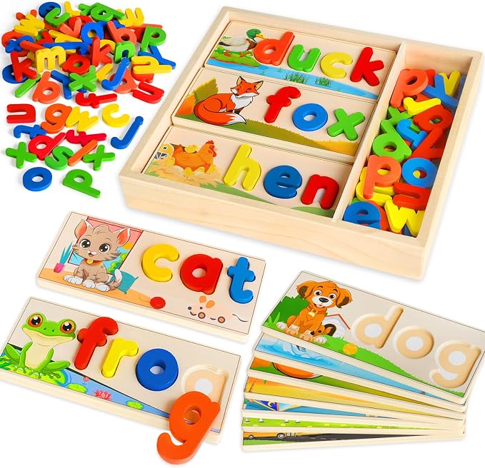Learning Toys for 3 Year Old, Alphabet Puzzle Spelling Games Preschool by Unknown