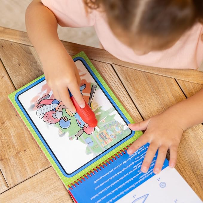 Melissa & Doug On The Go Water Wow! Reusable Water-Reveal Coloring Activity Pad – Sports - Image 4