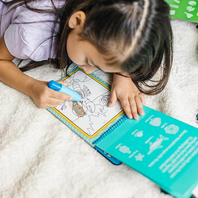 Melissa & Doug On The Go Water Wow! Mess Free Coloring Book,Reusable Water-Reveal Activity Pad,Under The Sea,Travel Toys,Party Favors,for Toddlers & Kids Ages 3+ - FSC Certified,(Pack of 2) - Image 6