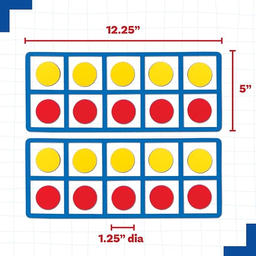 LEARNING ADVANTAGE Giant Magnetic Foam Ten Frames with 20 Disks - Image 3