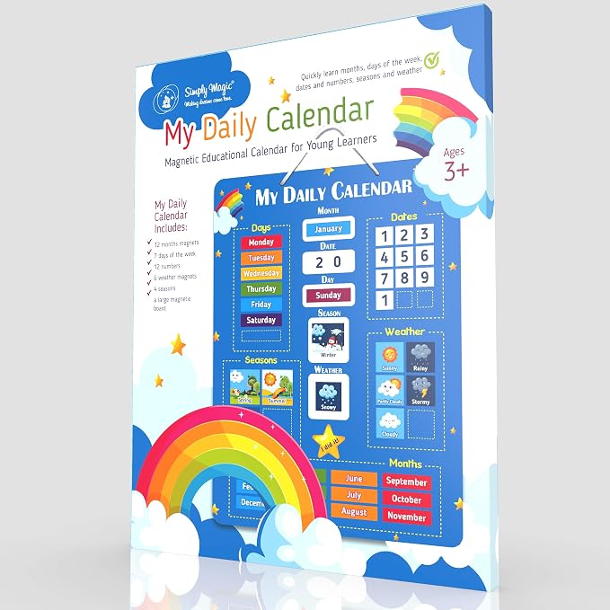 Simply Magic Kids Calendar – My First Daily Magnetic Calendar for Kids - Image 9
