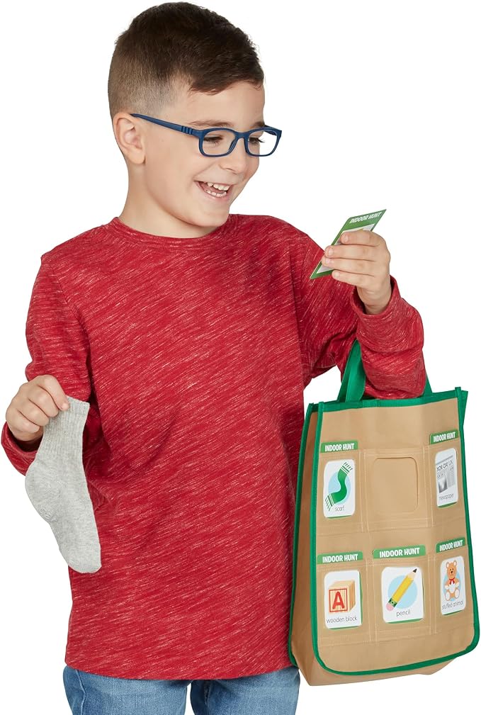 Melissa & Doug Let’s Explore Indoor/Outdoor Scavenger Hunt Play Set – 80 Double-Sided Cards - Image 8