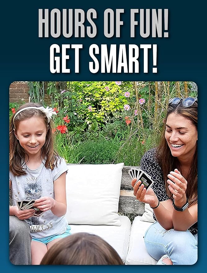 SMART Cards Animals, Gift, Stocking Stuffer, Travel Card Game, 100 Cards of Animals, 7 Games in 1, Pairs, Snap, Trumps, Rummy, Quiz, Facinating Facts, Age 5+, 1-8 Players - Image 3