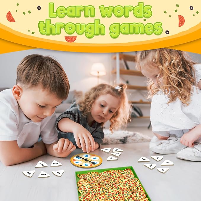 Kasfalci CVC Word Games,Phonics Games,CVC Flash Cards,Speech Therapy Toys for Toddlers Kids,Learn to Read,Reading Learning Sight Word Games,Kindergarten Preschool Learning Activities Educational Toy - Image 5