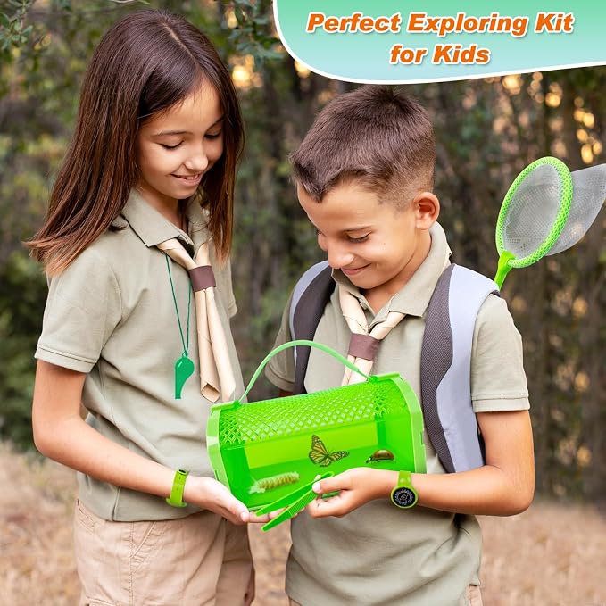 Bug Catcher Kit & Outdoor Explorer Kit for Kids, 10 Pcs Bug Catching Kit - Image 6