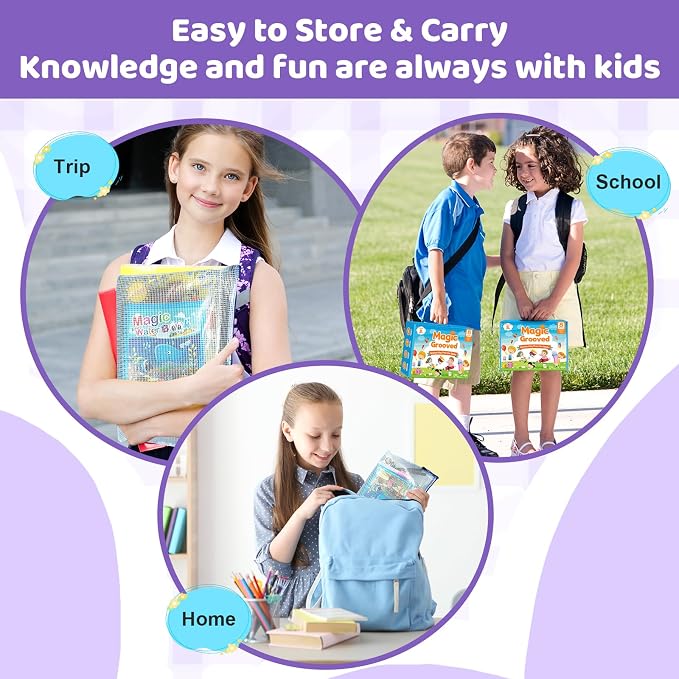 Magic Grooved Writing Practice Books for Kid, 8-in-1 Handwriting Kit - Image 8