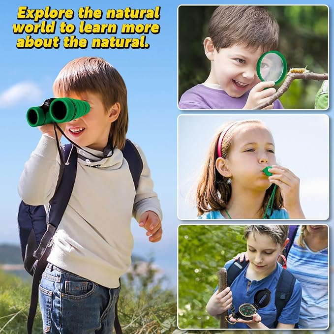 ESSENSON Kids Explorer Kit - Adventure Kit for Kids, Outdoor Explorer Kit with Binoculars, Summer Outdoor Toys for Kids Ages 4-8 - Image 5